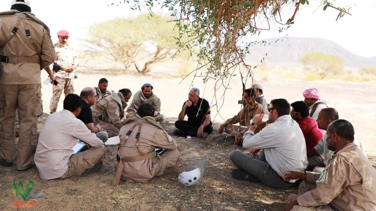 4مدراء مسام في زيارة ميدانية إلى مأرب وضواحيها اليمن 1