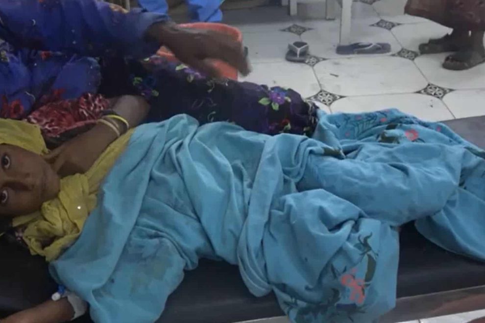 الطفلة المصابة