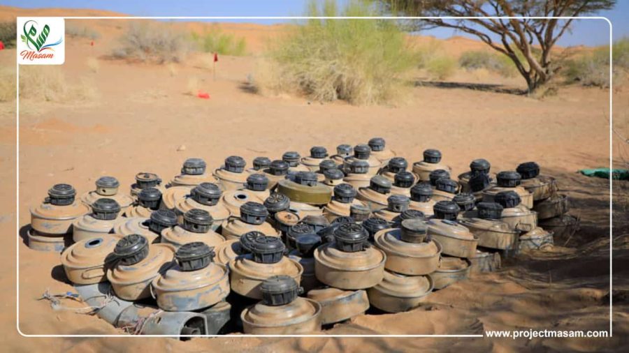 مسام ينزع 2223 لغماً مسام ينزع 2223 لغماً وذخيرة غير منفجرة وعبوة ناسفة