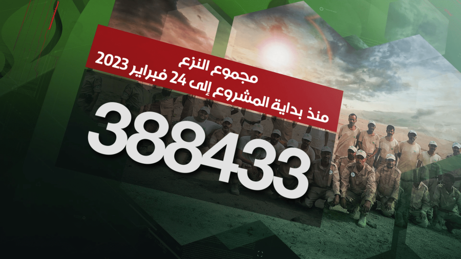 مسام ينزع 388.433 لغماً مسام ينزع 388.433 لغماً وذخيرة غير منفجرة وعبوة ناسفة