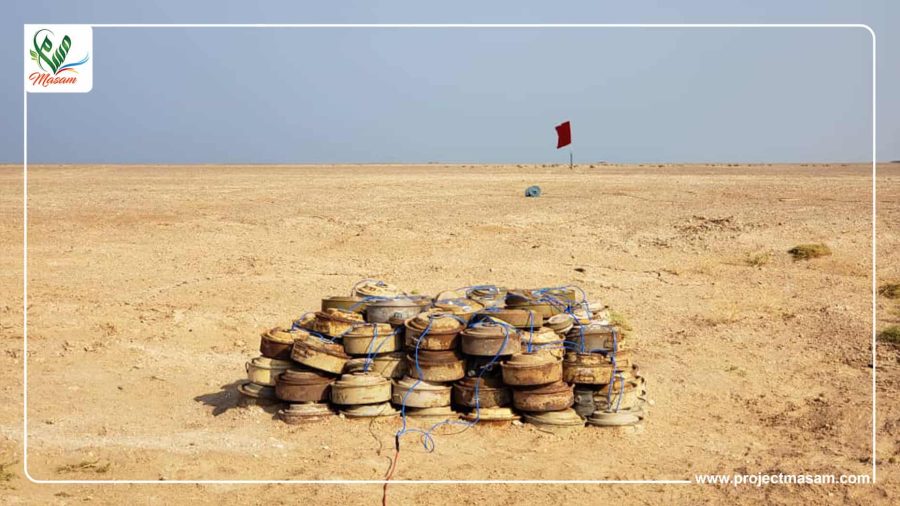 مسام يتلف 955 لغماً وقذيفة في باب المندب مسام يتلف 955 لغماً وقذيفة في باب المندب