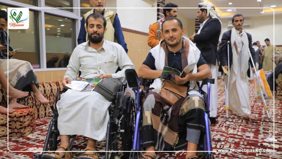 مأدبة إفطار جماعي مأدبة إفطار جماعي لضحايا الألغام في محافظة مأرب