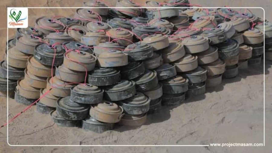 5مسام يتلف 1185 لغماً مسام يتلف 1185 لغماً وقذيفة في الساحل الغربي
