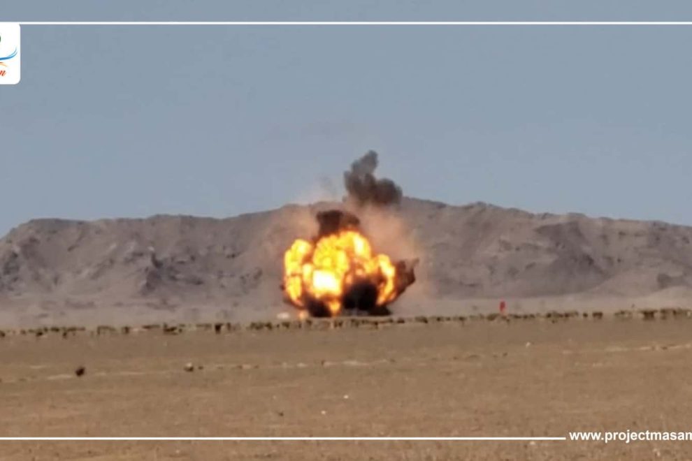 مسام يتلف 1878 لغماً وقذيفة في باب المندب