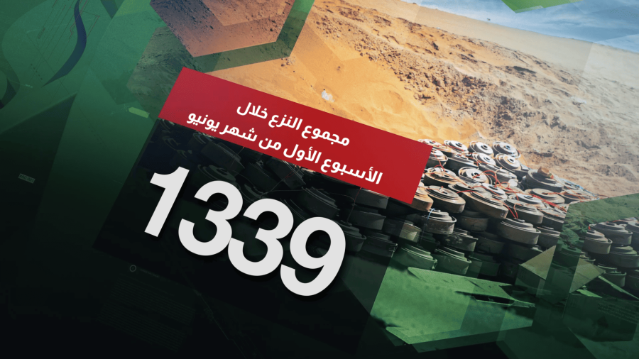 مسام ينزع 1339 لغماً وذخيرة مسام ينزع 1339 لغماً وذخيرة