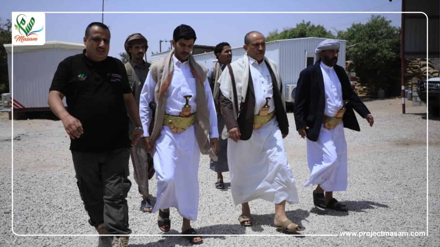 زيارة وكيل محافظ مأرب لمسام2 وكيل محافظة مأرب يزور مقر مسام ويشيد بجهوده الإنسانية