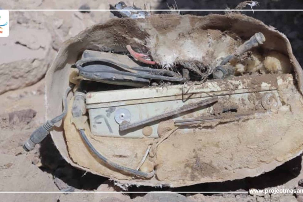 الفريق 15 مسام يفكك عبوات ناسفة في عسيلان شبوة