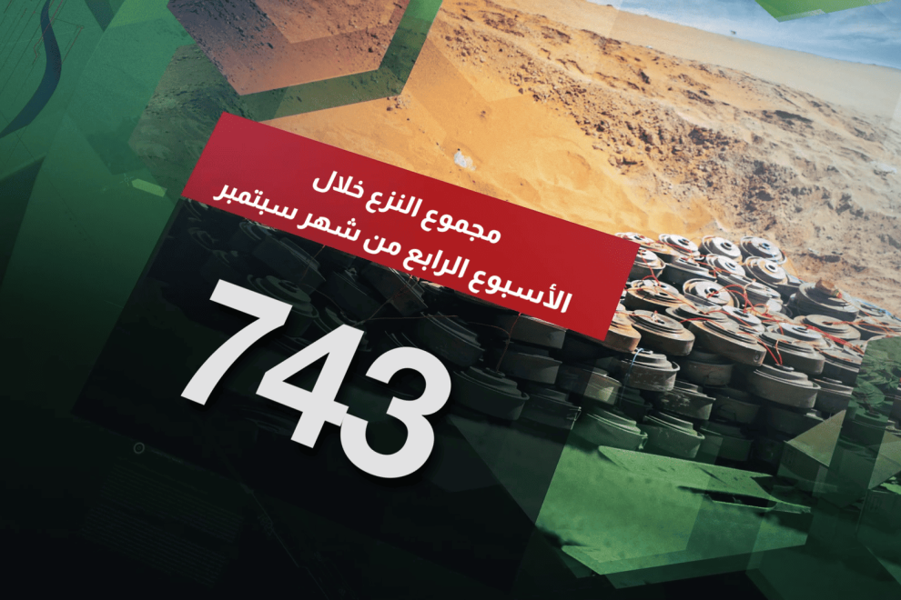 مسام ينزع 3360 لغماً وذخيرة غير منفجرة وعبوة ناسفة
