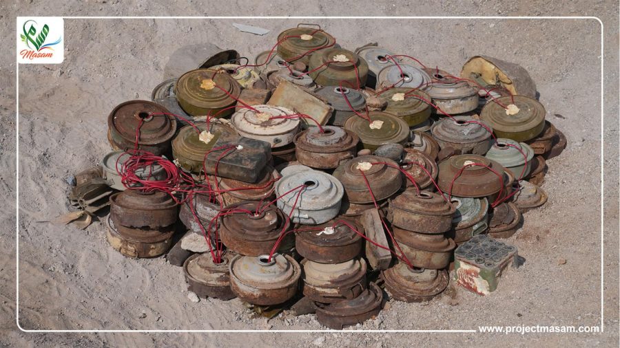 مسام ينزع 434.002 لغماً وذخيرة غير منفجرة وعبوة ناسفة مسام ينزع 434.002 لغماً وذخيرة غير منفجرة وعبوة ناسفة