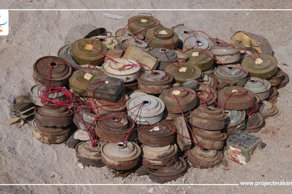مسام ينزع 434.002 لغماً وذخيرة غير منفجرة وعبوة ناسفة