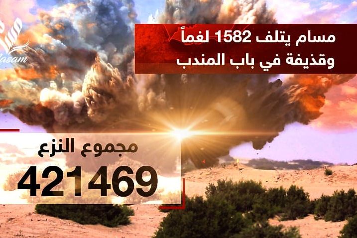 مسام ينزع 421.469 لغماً وذخيرة غير منفجرة وعبوة ناسفة