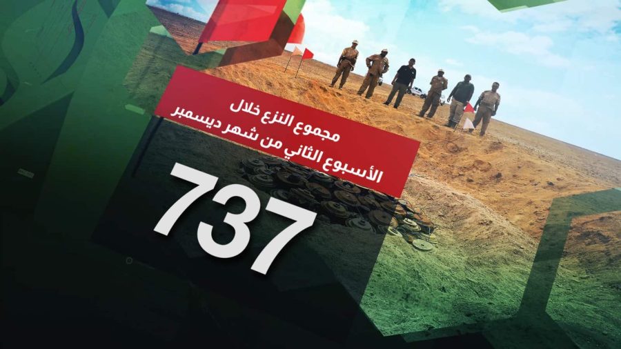 مسام ينزع 1470 لغماً وذخيرة غير منفجرة وعبوة ناسفة مسام ينزع 1470 لغماً وذخيرة غير منفجرة وعبوة ناسفة