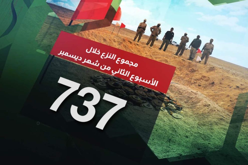 مسام ينزع 1470 لغماً وذخيرة غير منفجرة وعبوة ناسفة