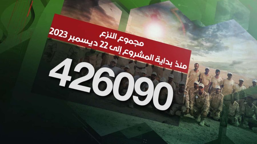 مسام ينزع 426.090 لغماً وذخيرة غير منفجرة وعبوة ناسفة مسام ينزع 426.090 لغماً وذخيرة غير منفجرة وعبوة ناسفة