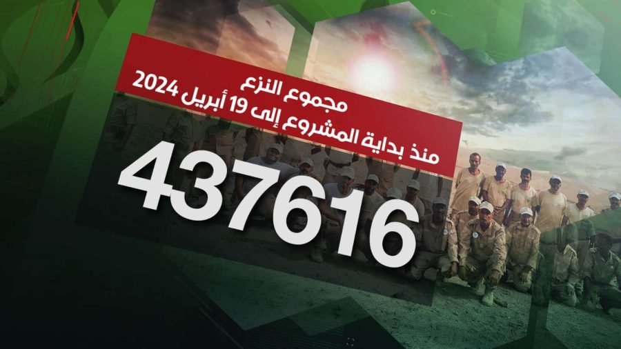 مسام ينزع 437.616 لغماً وذخيرة غير منفجرة وعبوة ناسفة مسام ينزع 437.616 لغماً وذخيرة غير منفجرة وعبوة ناسفة