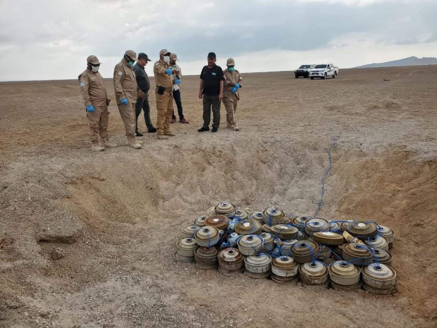 مسام يتلف 1063 قطعة غير منفجرة من مخلفات الحرب في باب المندب