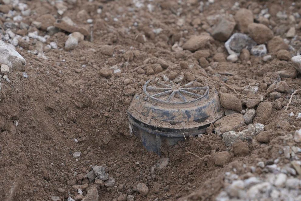 لغم مضاد للأفراد تم الكشف عنه من قبل الفريق 18 مسام