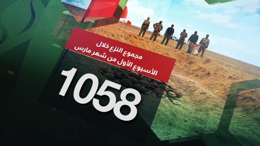 مسام ينزع 484.401 لغماً وذخيرة غير منفجرة وعبوة ناسفة مسام ينزع 484.401 لغماً وذخيرة غير منفجرة وعبوة ناسفة