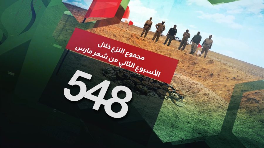 مسام ينزع 1606 لغماً وذخيرة غير منفجرة وعبوة ناسفة