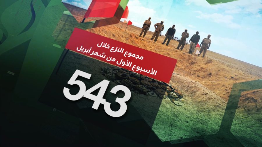 مسام ينزع 543 لغماً وذخيرة غير منفجرة وعبوة ناسفة