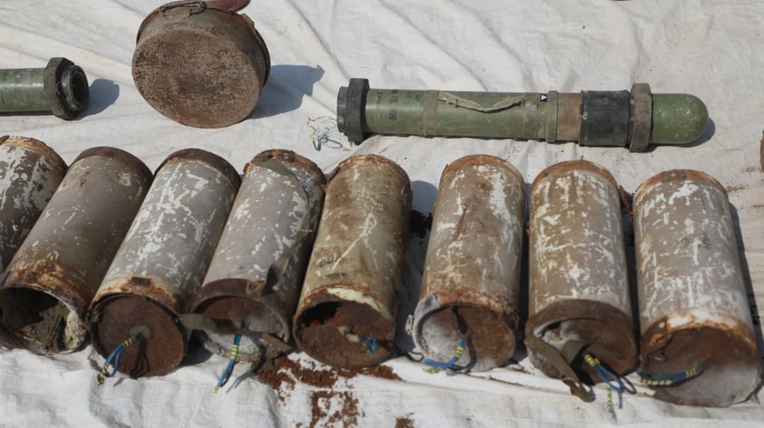 مسام يتعامل مع مخزن للألغام والعبوات المتفجرة جنوب الخوخة