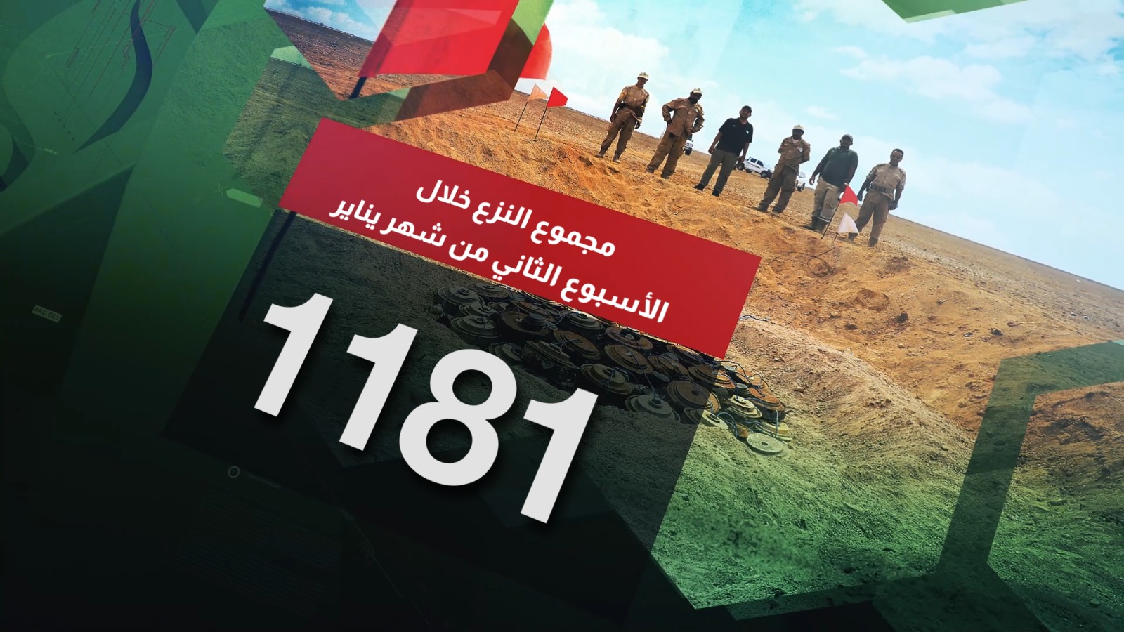 مسام ينزع 1917 لغماً وذخيرة غير منفجرة وعبوة ناسفة