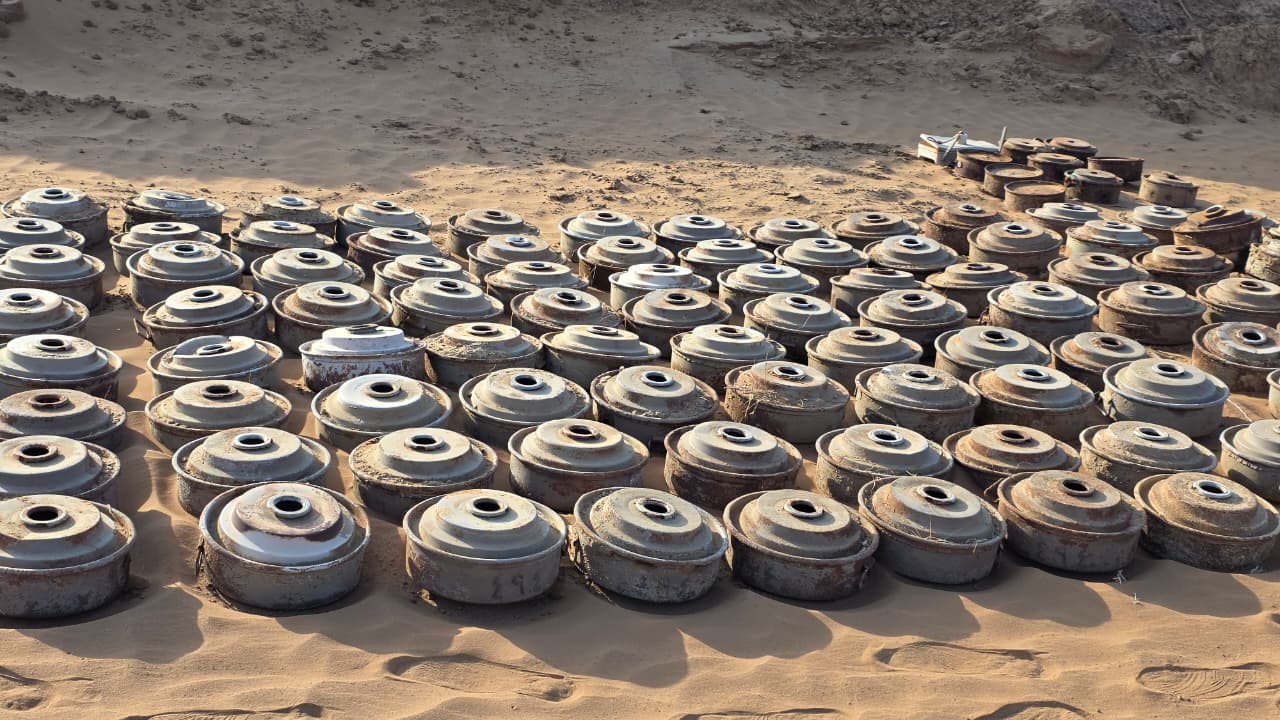 مسام ينزع 2843 لغماً وقذيفة غير منفجرة منذ بداية الشهر
