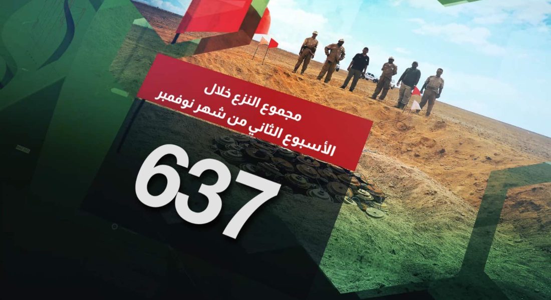 مسام ينزع 1472 لغماً وذخيرة غير منفجرة وعبوة ناسفة