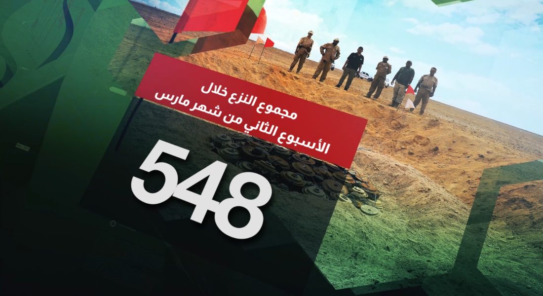 مسام ينزع 1606 لغماً وذخيرة غير منفجرة وعبوة ناسفة