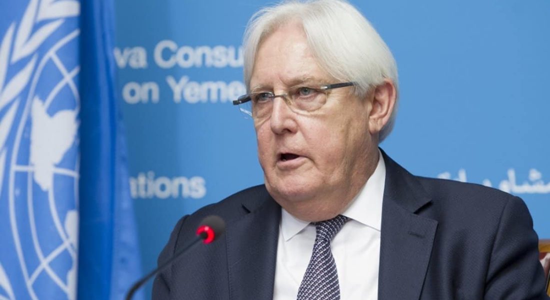 Martin Griffiths, UN Special Envoy for Yemen briefs the press on the Geneva Consultations on Yemen, Palais des Nations. 5 September 2018. Photo by Violaine Martin